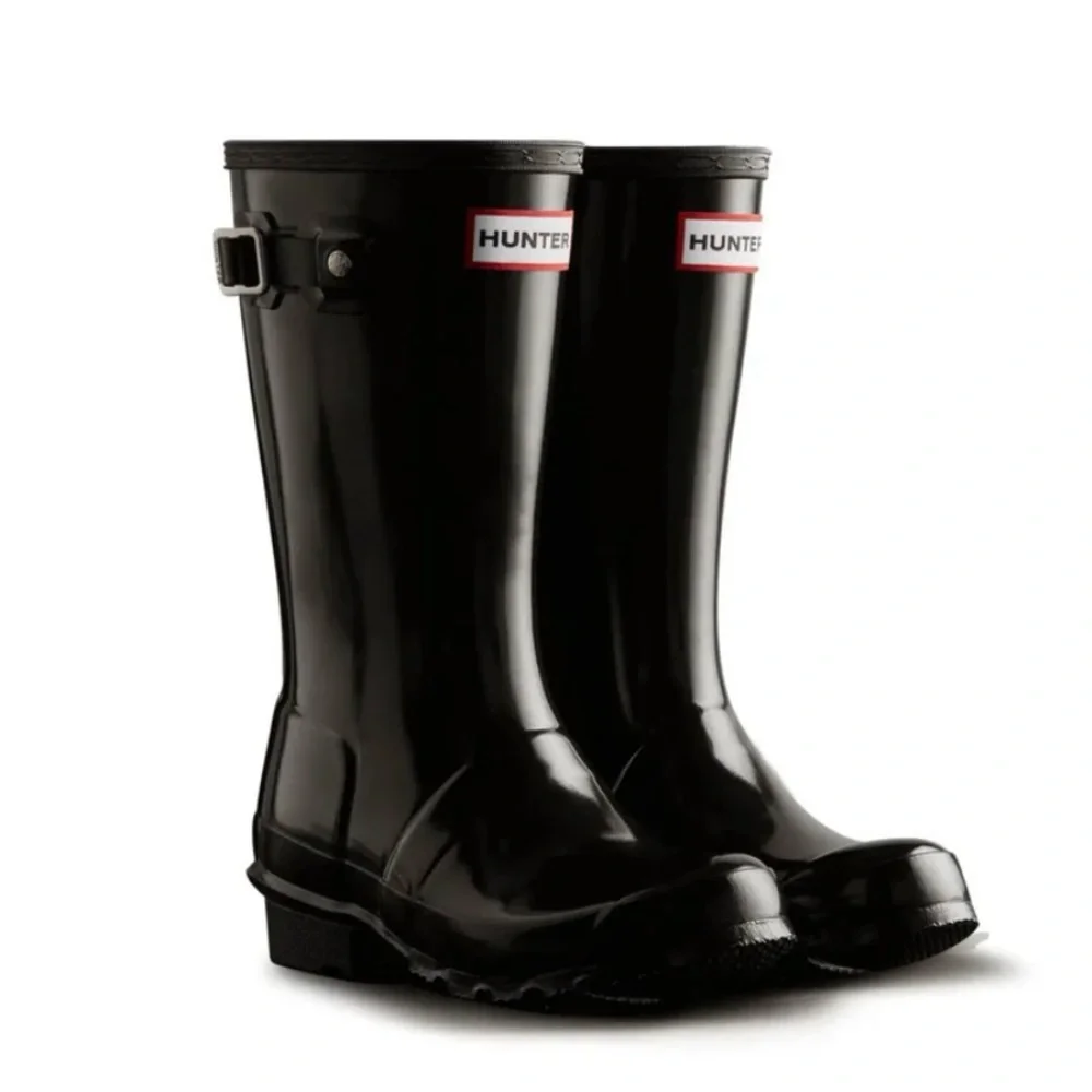 Hunter Black Gloss Rain Boots